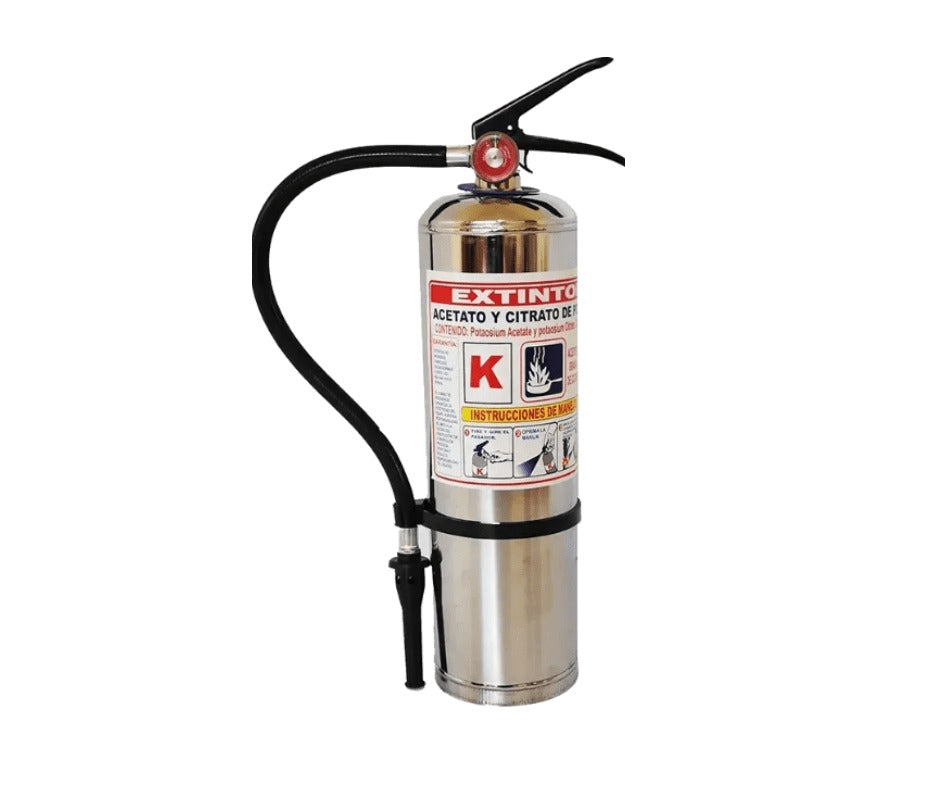 Extintor tipo K de 1,5 gal para cocinas comerciales