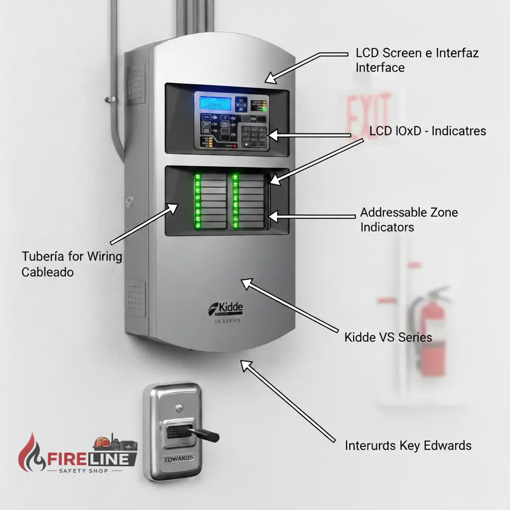Panel Central de Alarma Contra Incendios Edwards Kidde - VS4-G-SP Fireline Shop
