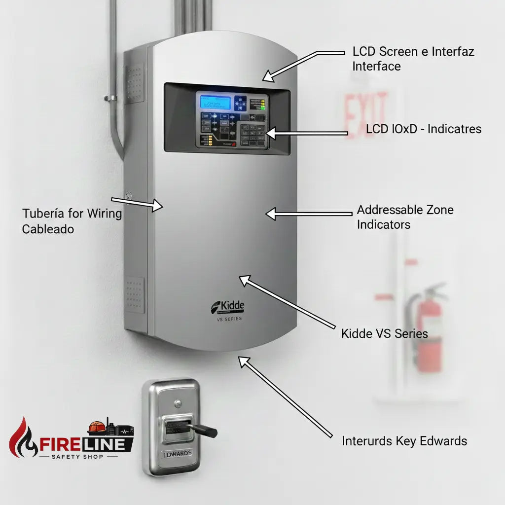 VS1-G-SP Panel central sistema de alarma contra incendios   Edwards Kidde Fireline Shop