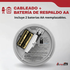 Detector de Humo Hardwired con Batería AA Kidde 20SAR Edwards Kidde