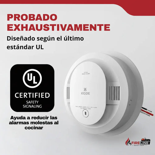 Detector de Humo Kidde 20SA10-V Cableado con Batería 10 Años y Voz Kidde