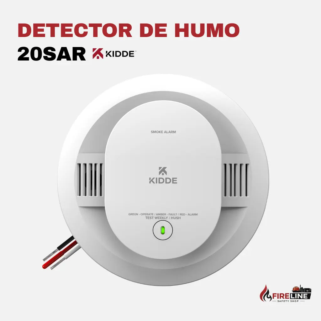Detector de Humo Hardwired con Batería AA Kidde 20SAR Edwards Kidde