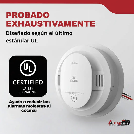 Detector de Humo Hardwired con Batería AA Kidde 20SAR Edwards Kidde