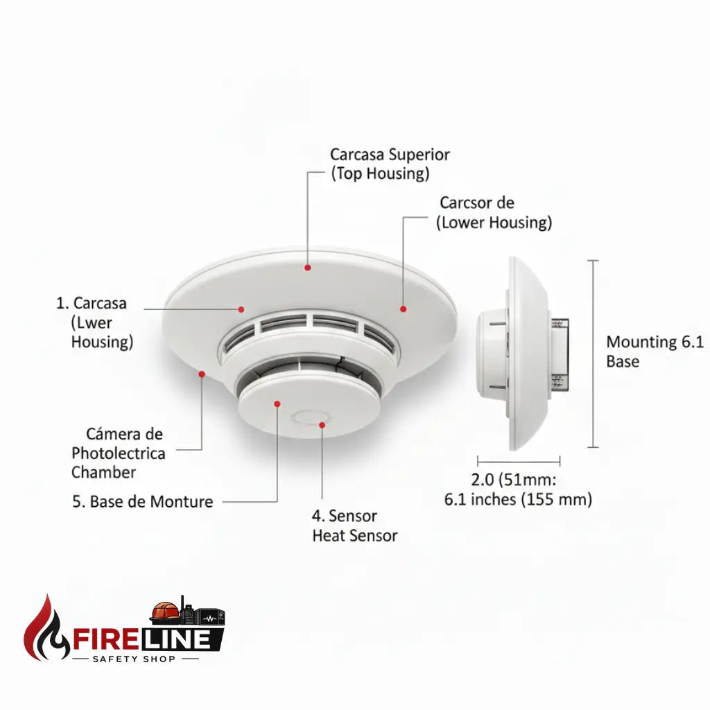 SD365T Detector de humo: Fotoeléctrico y Temperatura | FireLite FIRE LITE