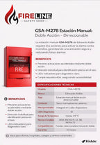 Estación manual direccionable de doble acción GSA-M278 de Edwards Kidde