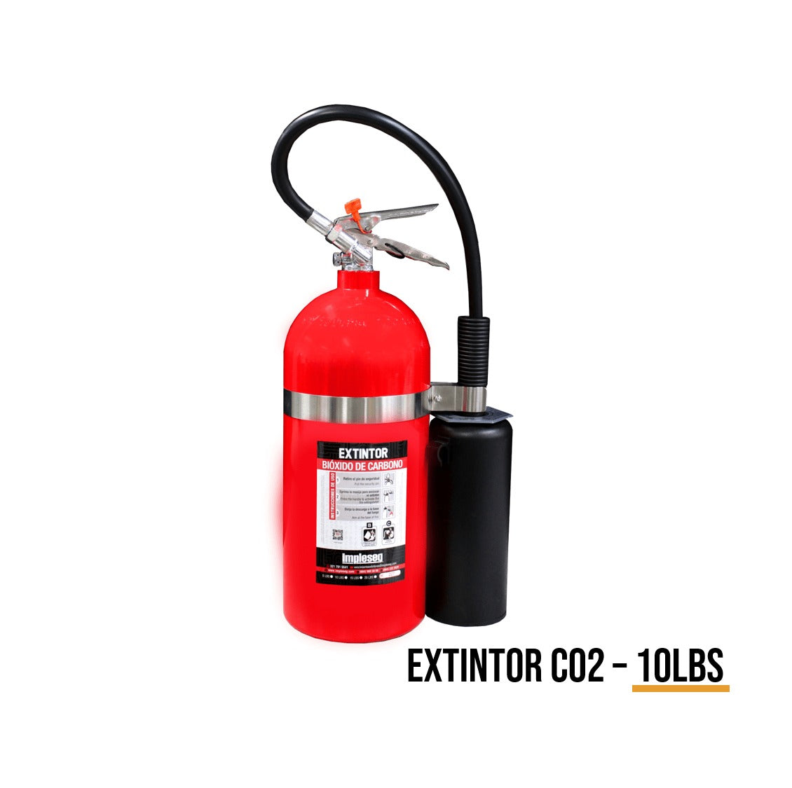 Imagen referencial de inspección y recarga de extintor co₂ 10 lb